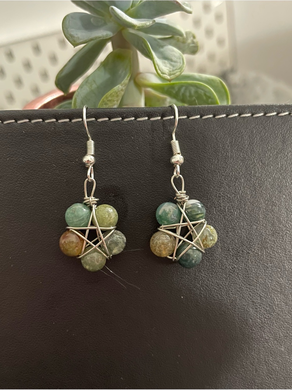 Pentagon Crystal Earrings